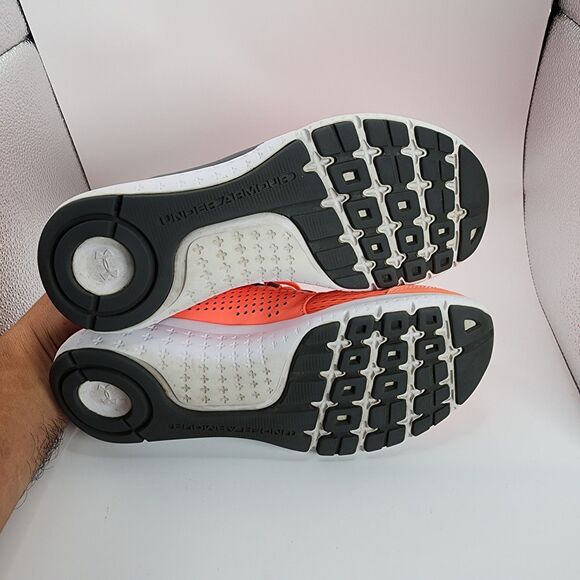 Under Armour Micro G Fuel Shoes Women Size 8 Orange Running Gym Trainer - Picture 10 of 11